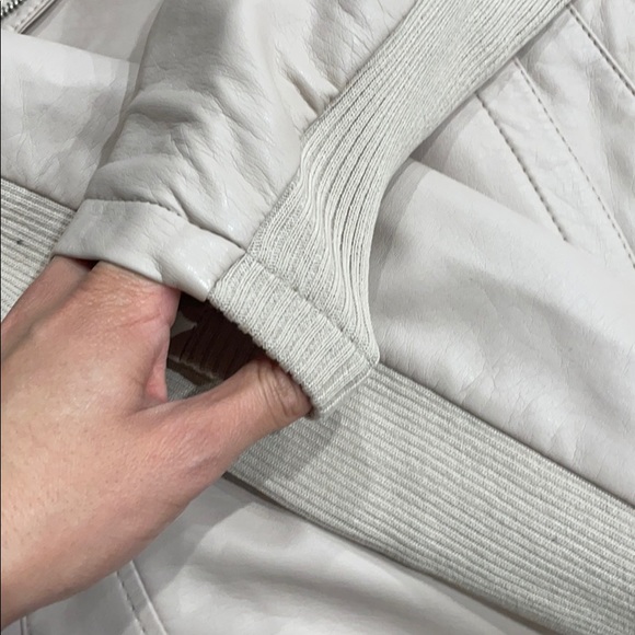 BB Dakota Faux Leather Pink Moto Jacket - Picture 7 of 8